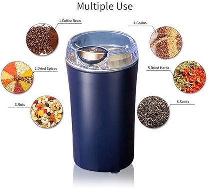Mini Portable Electric Grinder | Coffee, Spices, Nuts, Seeds & Herbs Mixer